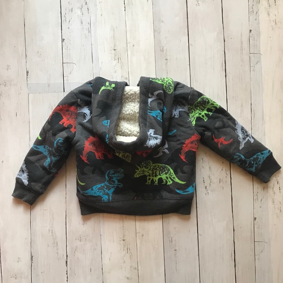 Children’s Place Fleece Lined Dinosaur Hoodie 2T - Picture 11 of 13